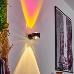 hofstein Applique murale Sapri Noir, 1 lumière