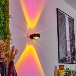 hofstein Applique murale Sapri Noir, 1 lumière