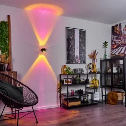 hofstein Applique murale Sapri Noir, 1 lumière