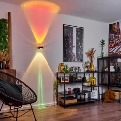 hofstein Applique murale Sapri Noir, 1 lumière