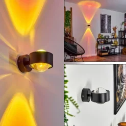 hofstein Applique murale Sapri Noir, 1 lumière