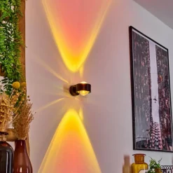 hofstein Applique murale Sapri Noir, 1 lumière