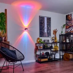 hofstein Applique murale Sapri Noir, 1 lumière