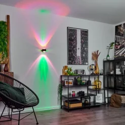 hofstein Applique murale Sapri Noir, 1 lumière