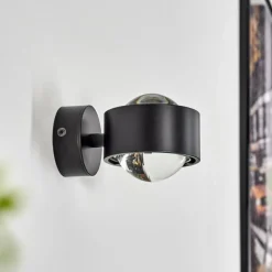 hofstein Applique murale Sapri Noir, 1 lumière