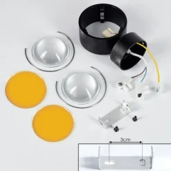 hofstein Applique murale Sapri Noir, 1 lumière