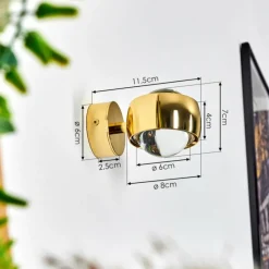 hofstein Applique murale Sapri Or, 1 lumière