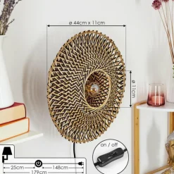 Luminaires Scandinaves-hofstein Applique murale Shelbourne Noir, 1 lumière