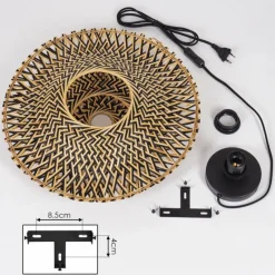 Luminaires Scandinaves-hofstein Applique murale Shelbourne Noir, 1 lumière