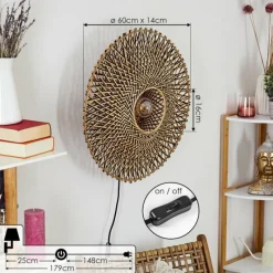 Luminaires Scandinaves-hofstein Applique murale Shelbourne Noir, 1 lumière