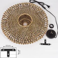 Luminaires Scandinaves-hofstein Applique murale Shelbourne Noir, 1 lumière