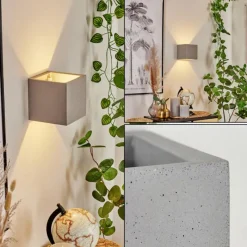 Luminaires Scandinaves-hofstein Applique murale Stettler Gris, 1 lumière