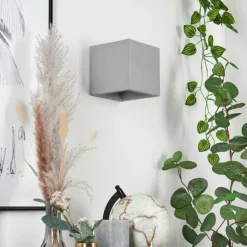 Luminaires Scandinaves-hofstein Applique murale Stettler Gris, 1 lumière