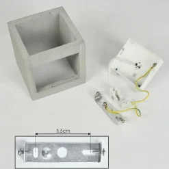 Luminaires Scandinaves-hofstein Applique murale Stettler Gris, 1 lumière