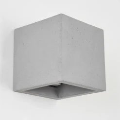 Luminaires Scandinaves-hofstein Applique murale Stettler Gris, 1 lumière