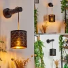 Lampes En Tissu-hofstein Applique murale Tallaboa Brun, Noir, 1 lumière