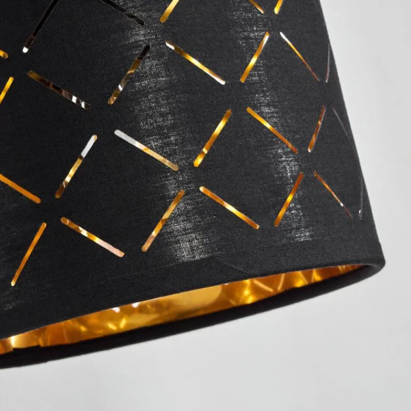 Lampes En Tissu-hofstein Applique murale Tallaboa Brun, Noir, 1 lumière