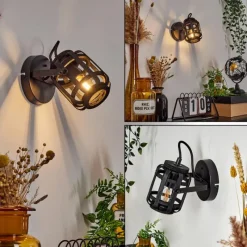 Luminaires Scandinaves-hofstein Applique murale Teheran Noir, 1 lumière