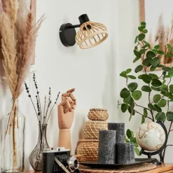 Luminaires Scandinaves-hofstein Applique murale Totui Noir, 1 lumière