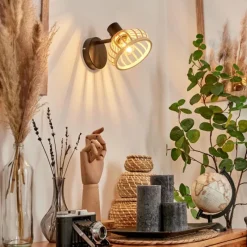 Luminaires Scandinaves-hofstein Applique murale Totui Noir, 1 lumière