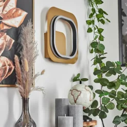 Lampes Dorées-hofstein Applique murale Valduge LED Or, Noir, 1 lumière