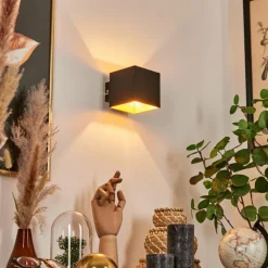 Lampes Dorées-hofstein Applique murale Varco Noir, 1 lumière