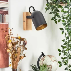 Lampes Dorées-hofstein Applique murale Vergoignan Écru, Noir, 1 lumière