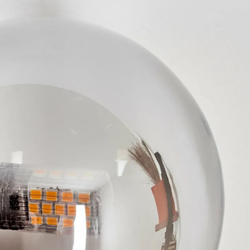 hofstein Applique murale - Verre 10, 12 cm Chehalis Ambre, Fumé, 3 lumières