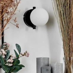 hofstein Applique murale - Verre 10 cm Chehalis Blanc, 1 lumière