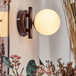 hofstein Applique murale - Verre 10 cm Chehalis Blanc, 1 lumière