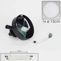 hofstein Applique murale - Verre 15 cm Chehalis Blanc, 1 lumière