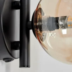 hofstein Applique murale - Verre 12 cm Chehalis Ambre, Clair, 1 lumière