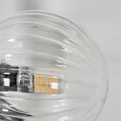 hofstein Applique murale - Verre 10 cm, 12 cm Chehalis Clair, 3 lumières