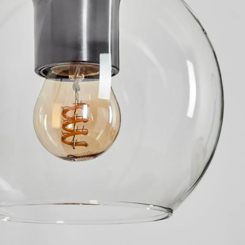 hofstein Applique murale - Verre 15 cm Koyoto Écru, Noir, 1 lumière