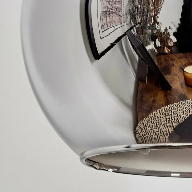 hofstein Applique murale - Verre 15 cm Koyoto Écru, Noir, 1 lumière