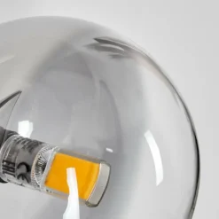 hofstein Applique murale - Verre Chehalis Clair, Fumé, 1 lumière