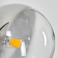 hofstein Applique murale - Verre Chehalis Clair, Fumé, 1 lumière