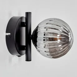 Suspension Verre Fumé-hofstein Applique murale - Verre Chehalis Fumé, 1 lumière