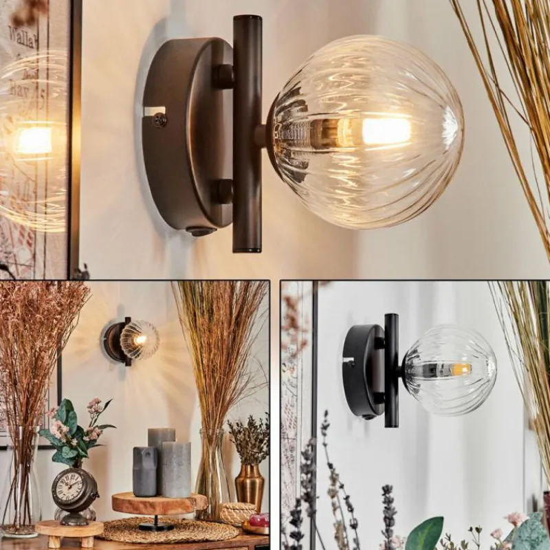 hofstein Applique murale - Verre Chehalis Clair, 1 lumière