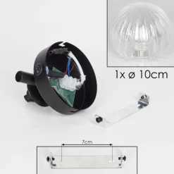 hofstein Applique murale - Verre Chehalis Clair, 1 lumière