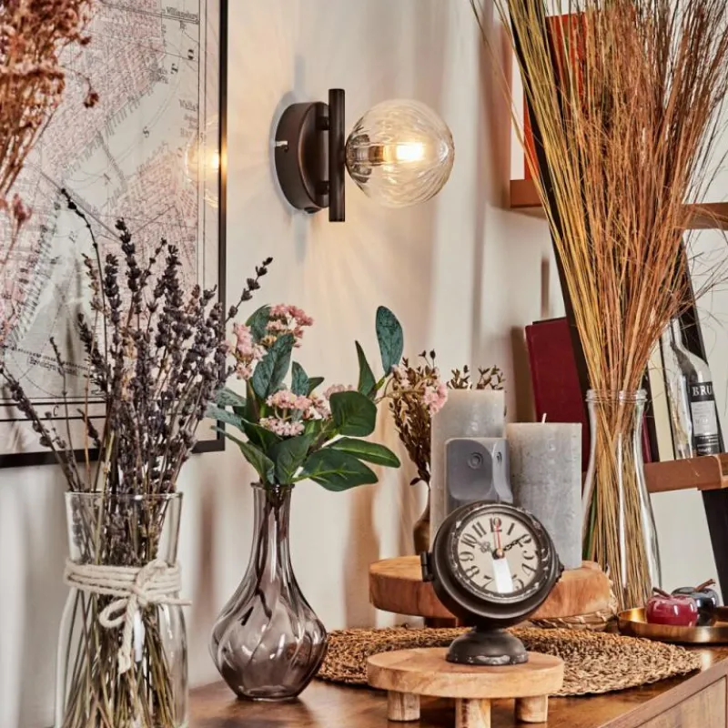 hofstein Applique murale - Verre Chehalis Clair, 1 lumière