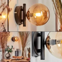 hofstein Applique murale - Verre Chehalis Ambre, 1 lumière