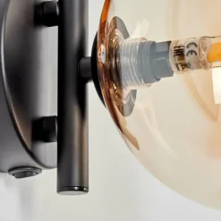 hofstein Applique murale - Verre Chehalis Ambre, 1 lumière