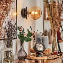 hofstein Applique murale - Verre Chehalis Ambre, 1 lumière