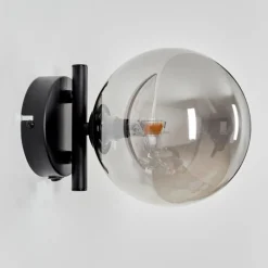 hofstein Applique murale - Verre Chehalis Fumé, 1 lumière