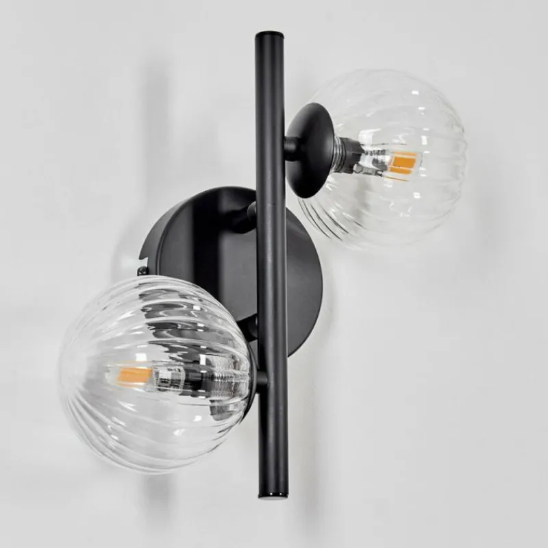 hofstein Applique murale - Verre Chehalis Clair, 2 lumières