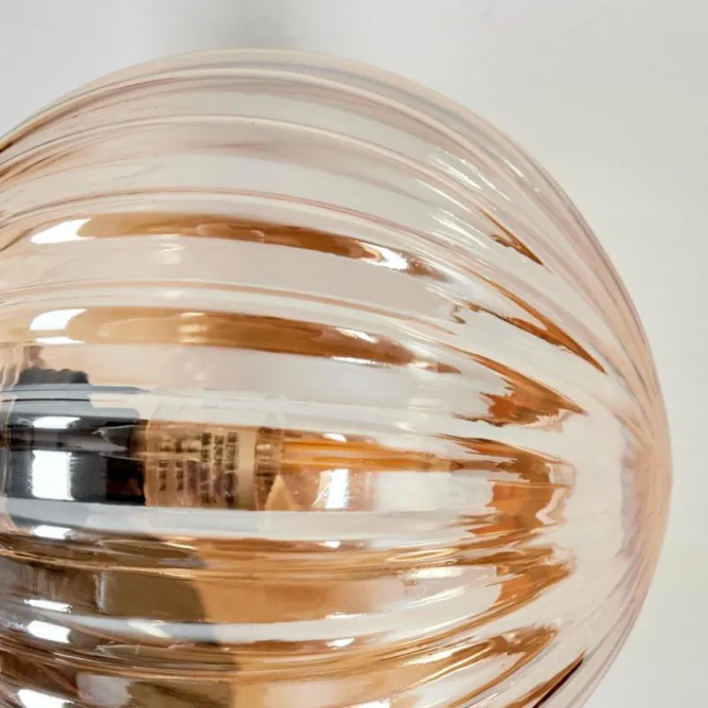 hofstein Applique murale - Verre Chehalis Ambre, 2 lumières