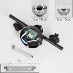 Suspension Verre Fumé-hofstein Applique murale - Verre Chehalis Clair, Fumé, 3 lumières