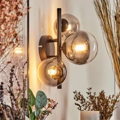 Suspension Verre Fumé-hofstein Applique murale - Verre Chehalis Clair, Fumé, 3 lumières