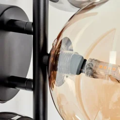 hofstein Applique murale - Verre Chehalis Ambre, Clair, Fumé, 3 lumières